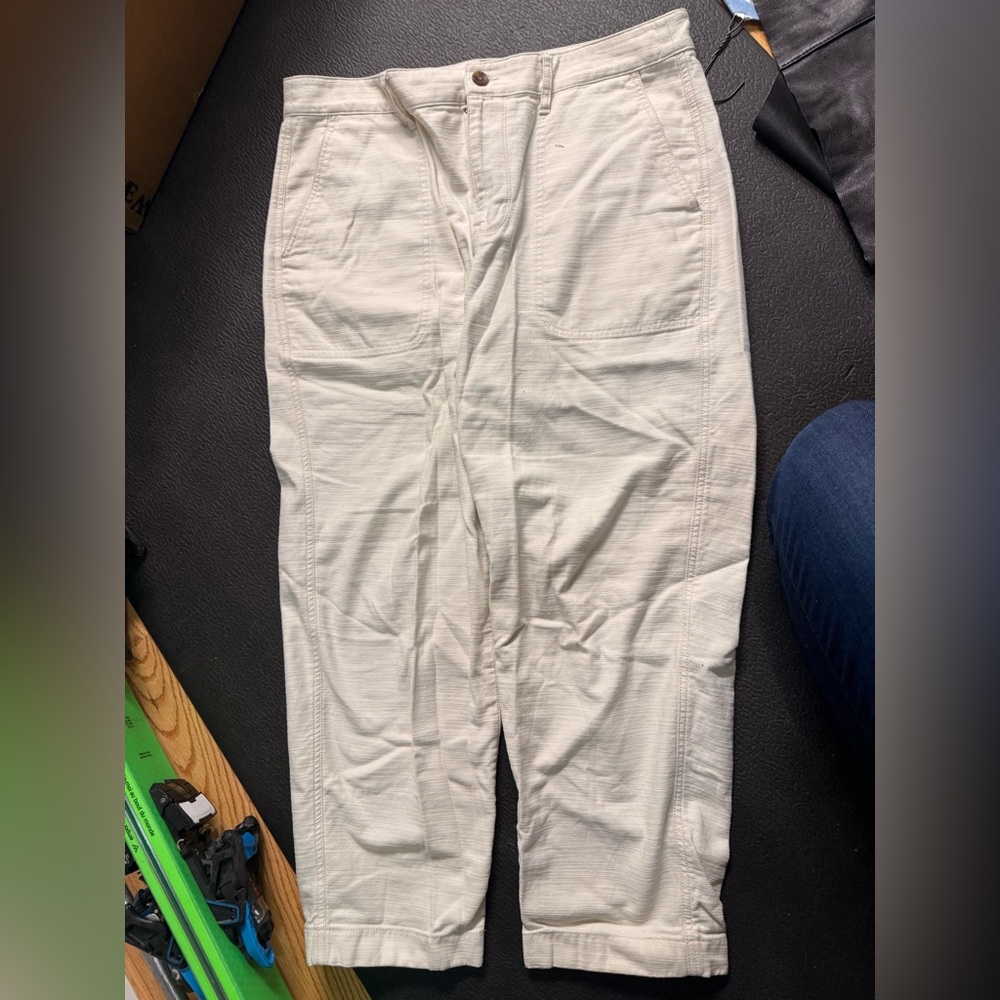 Women's Cream Cotton Pants